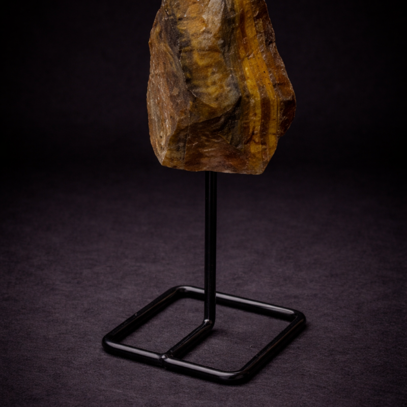 Peana con Mineral Ojo de Tigre