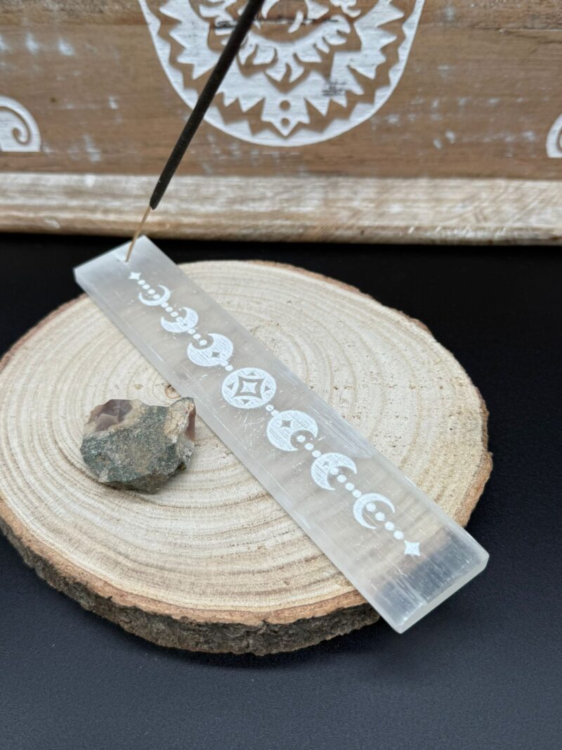 Placa de Selenita Fases Lunares (18x3.5 cm) - Imagen 2