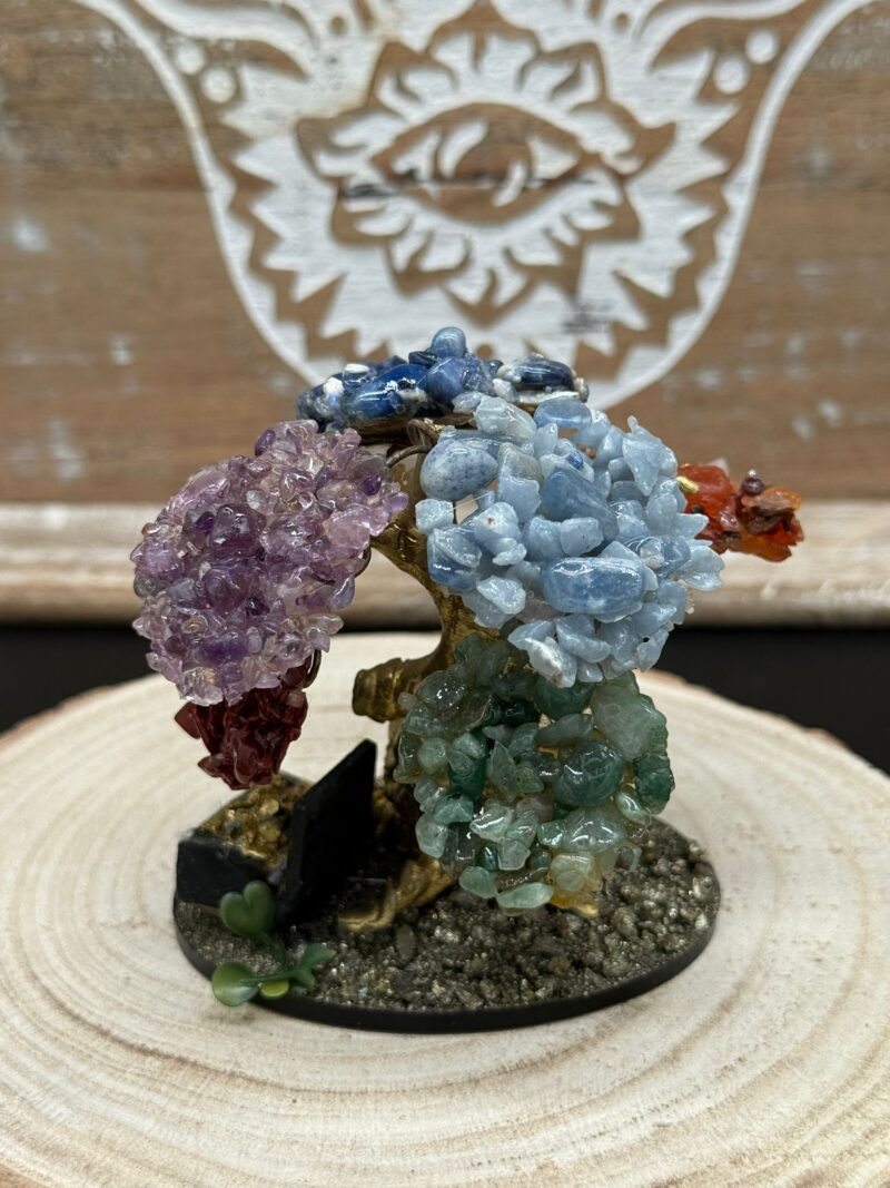Árbol de los 7 Chakras con Base Pirita - Imagen 2