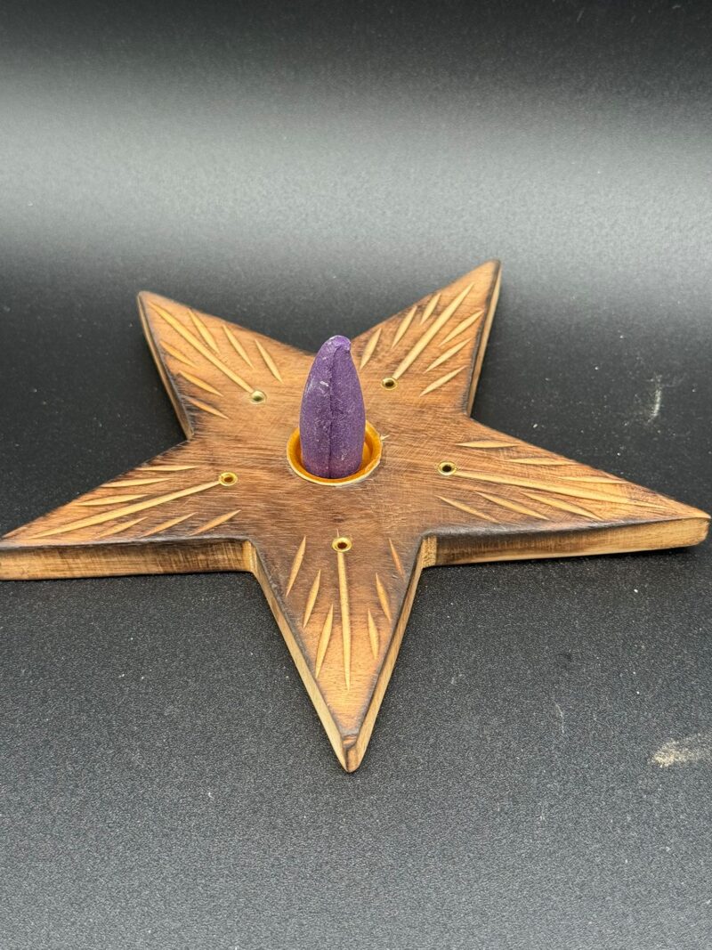 Porta Incienso en Forma de Estrella (13 cm) - Imagen 2