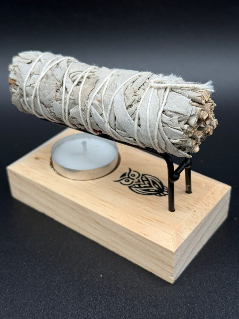 Quemador De Palo Santo - Con Dibujo De Búho-