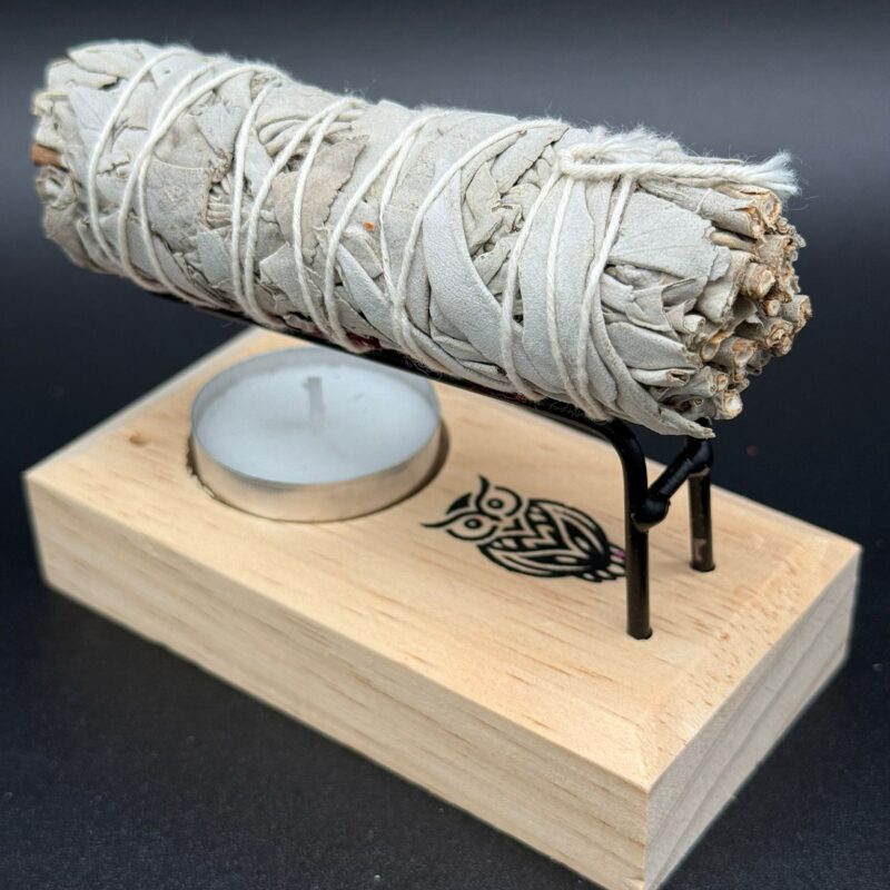 Quemador De Palo Santo - Con Dibujo De Búho-