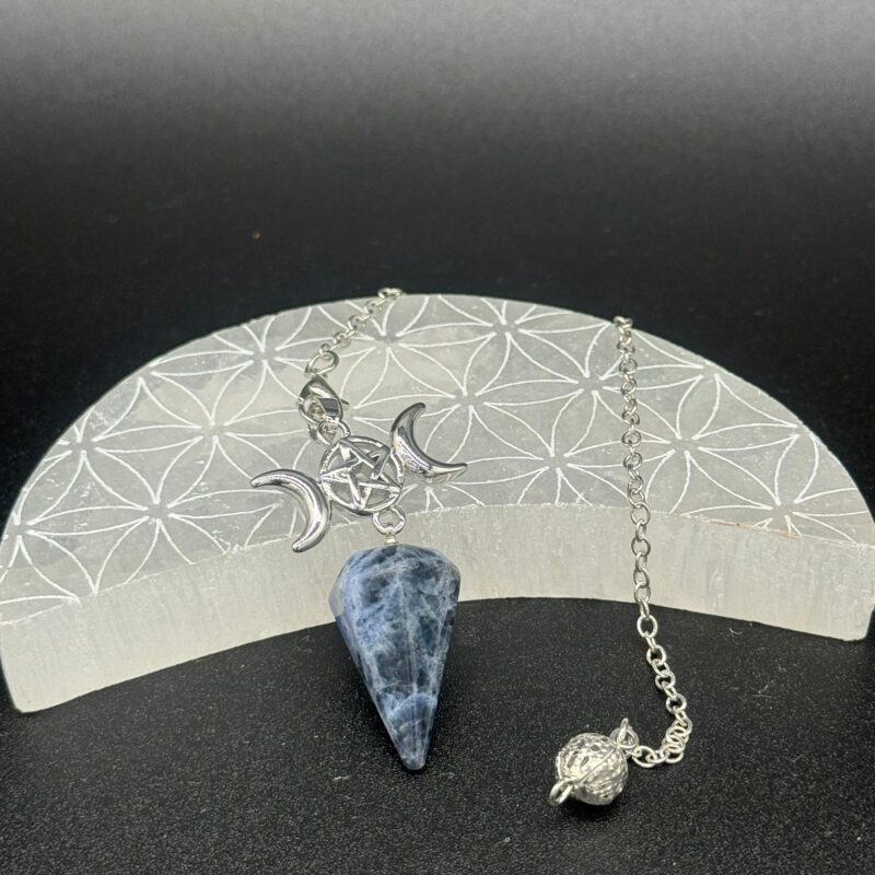 Péndulo Triple Luna Lapislázuli