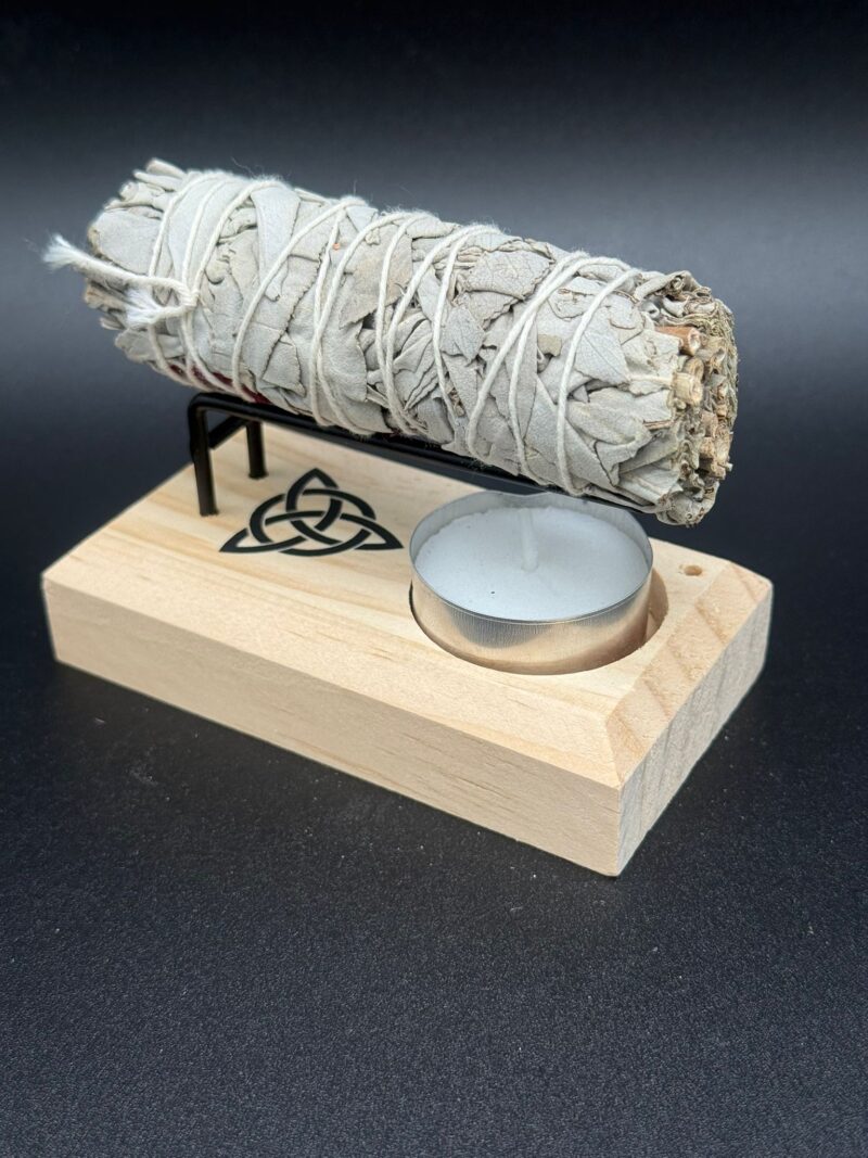 Quemador De Palo Santo - Con Dibujo De Triqueta