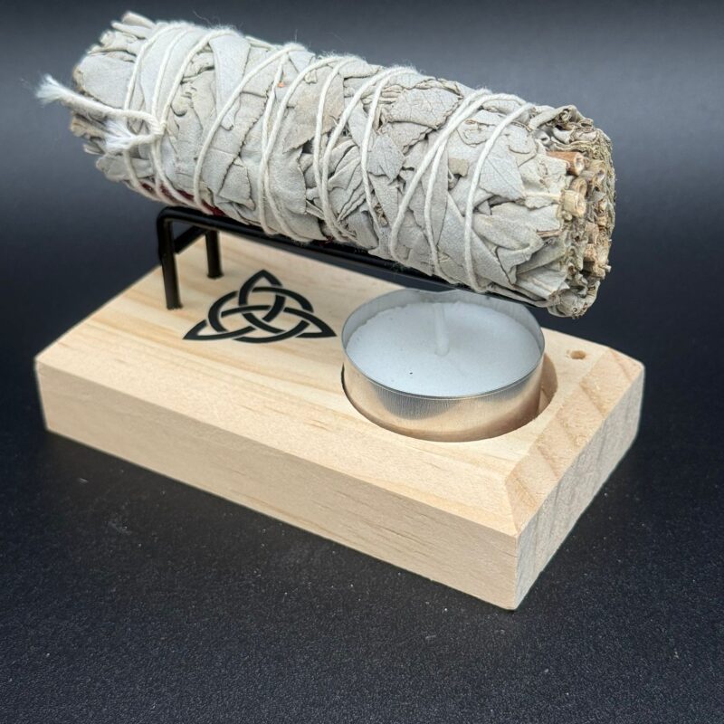 Quemador De Palo Santo - Con Dibujo De Triqueta