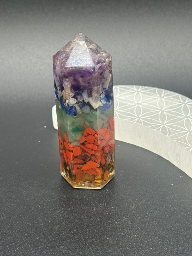 Punta Orgonita 7 Chakras