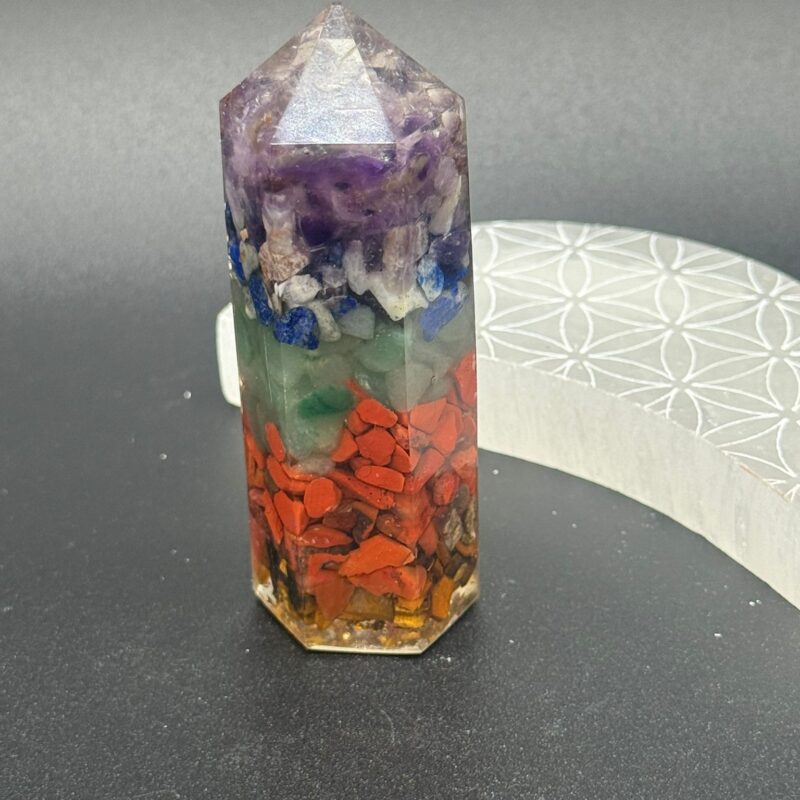 Punta Orgonita 7 Chakras