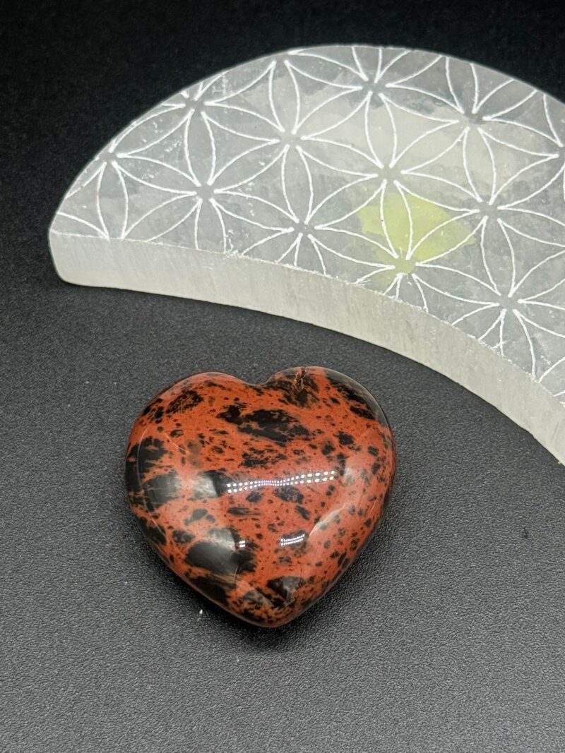 Corazón de Obsidiana Caoba