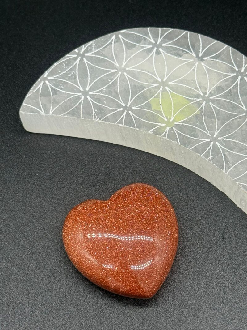 Corazón de Aventurina Dorada