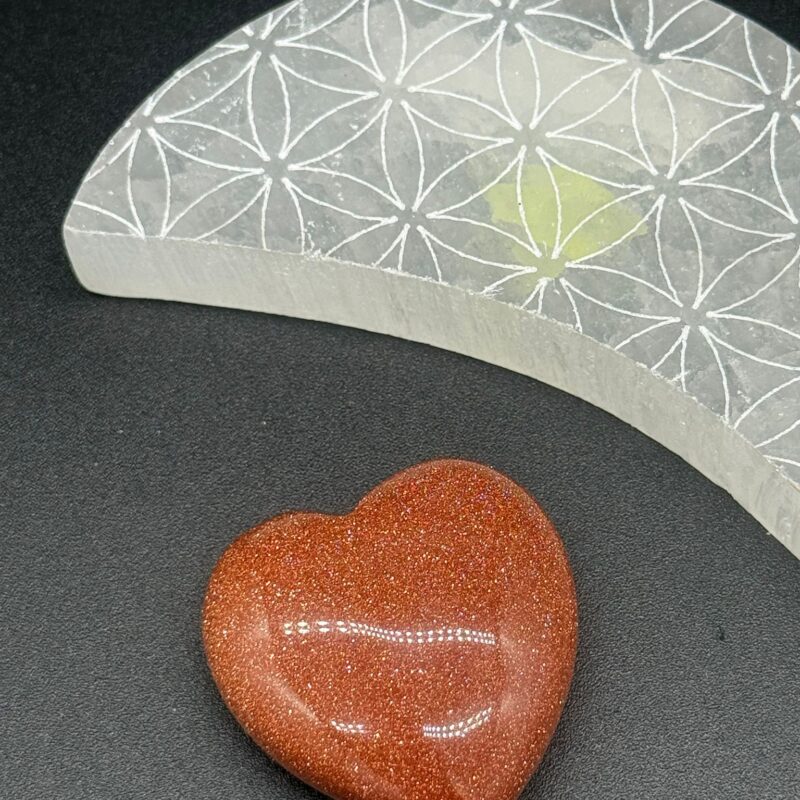 Corazón de Aventurina Dorada