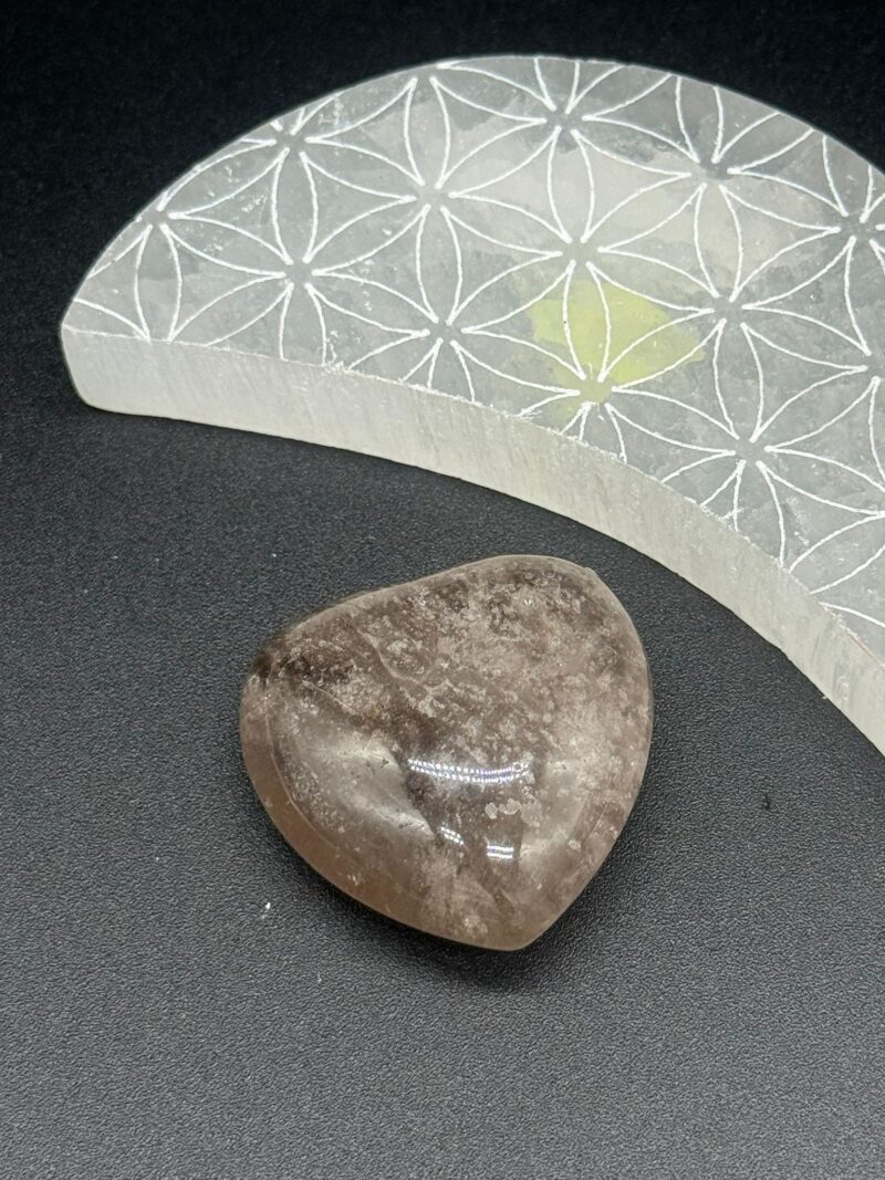 Corazón de Cuarzo Ahumado