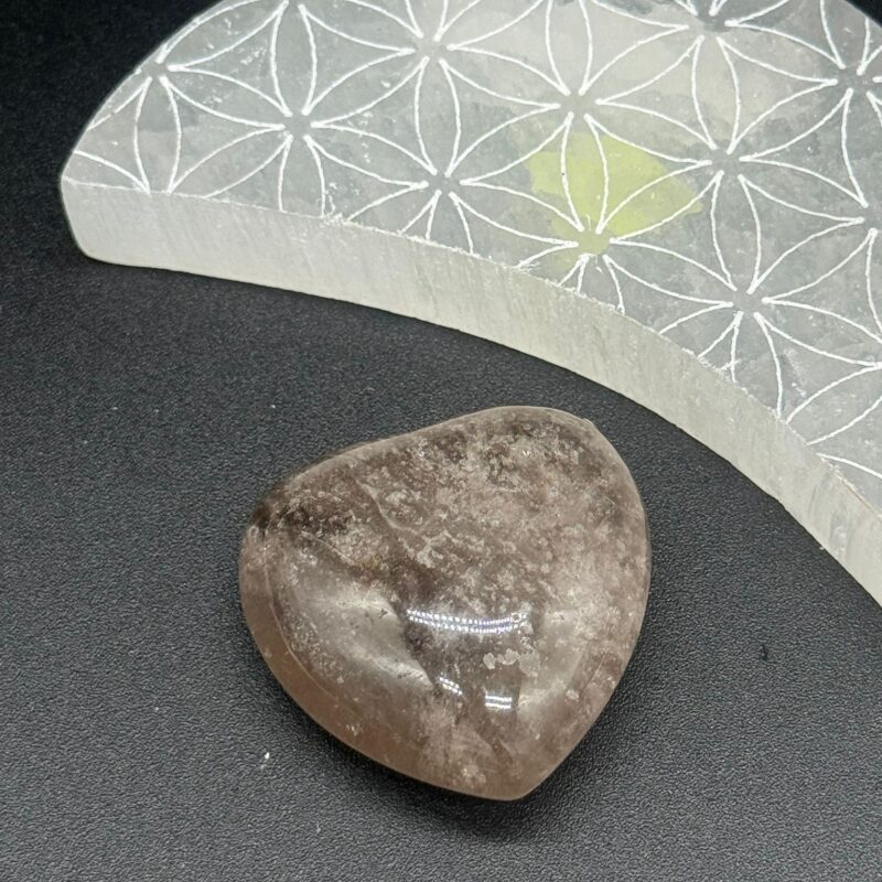 Corazón de Cuarzo Ahumado