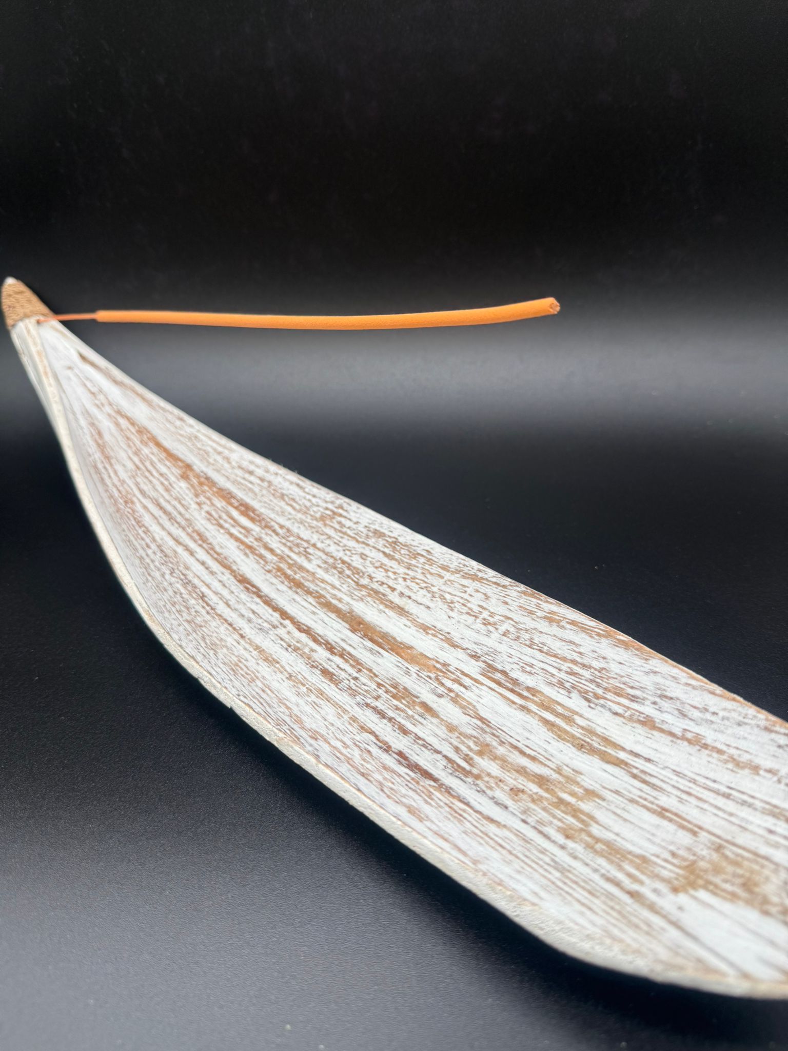 Porta Incienso Blanco Coco Natural (43x10 Cm)