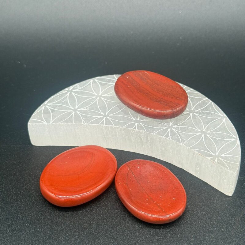 Piedras Para El Pulgar De Jaspe Rojo