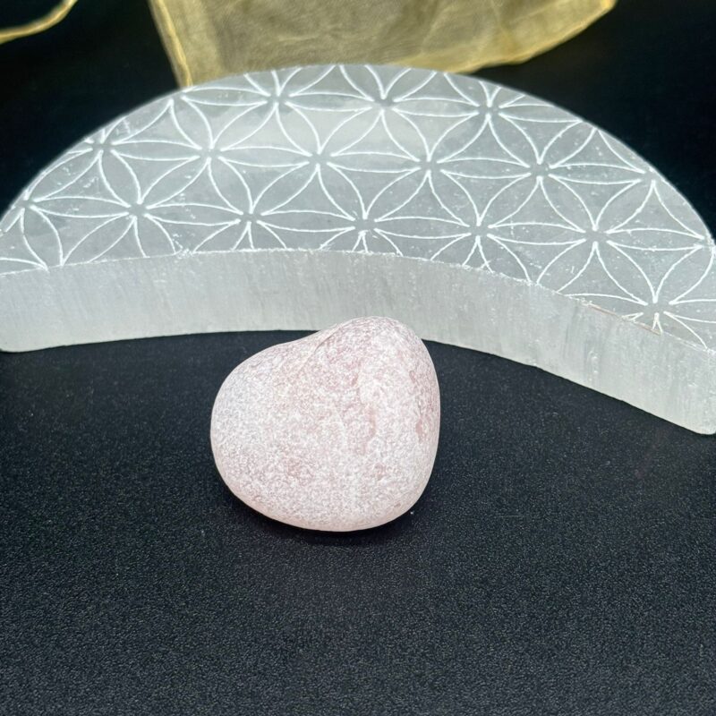 Huevos de Ema Cuarzo Rosa en Bolsa de Organza