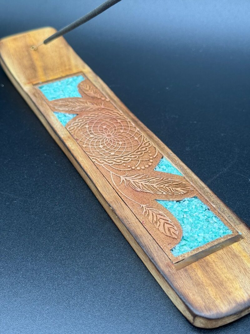 Quemador De Incienso  Atrapasueños Amazonita (15.5x5Cm)