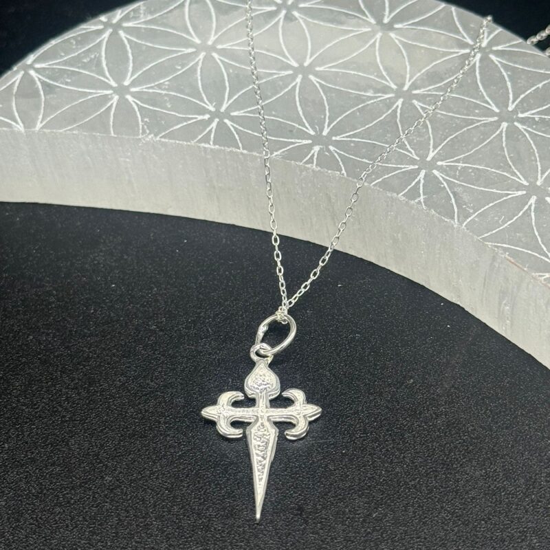 Colgante De Plata De La Cruz De Santiago