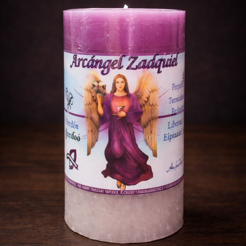 Velón Arcángel Zadquiel - Transmutación y Sanación