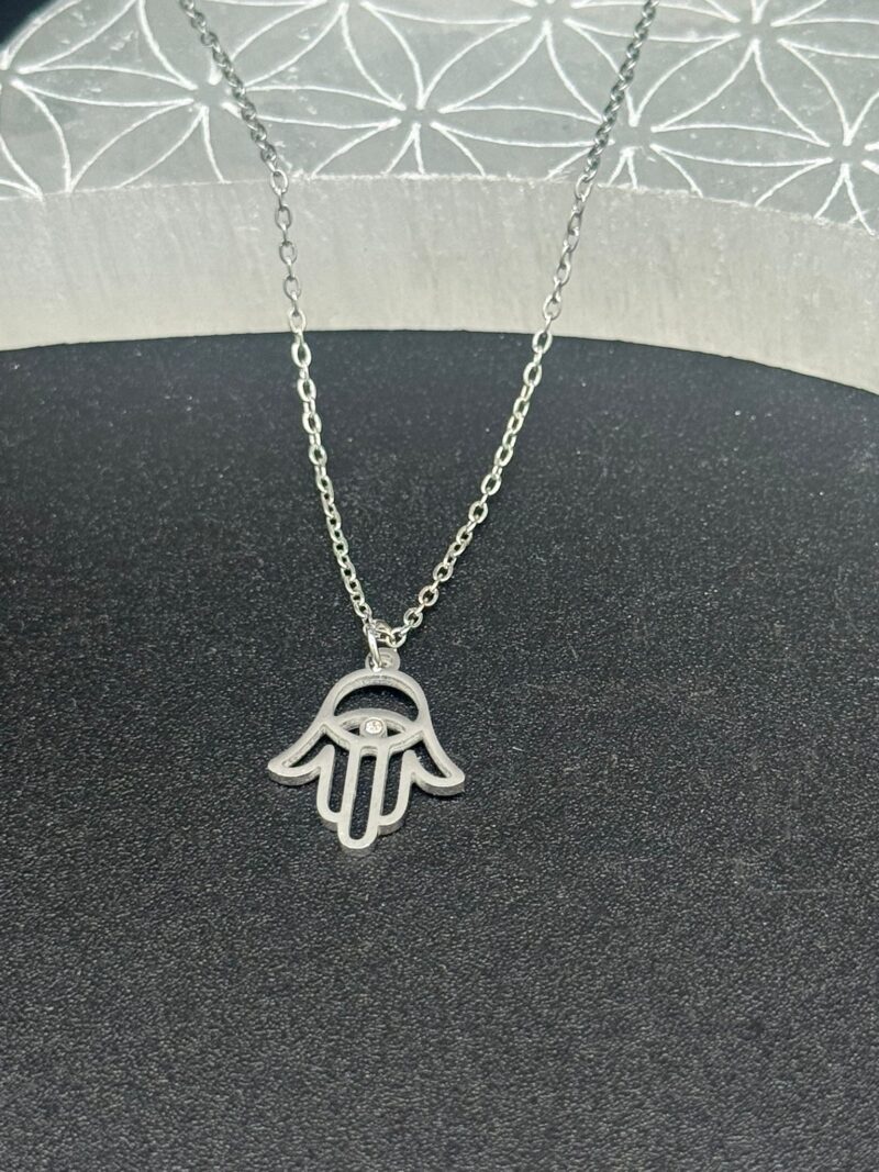 Colgante Acero Mano de Fátima