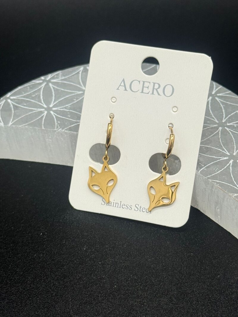 Pendientes Zorro Dorado