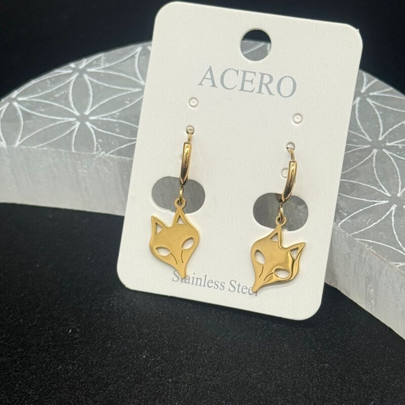 Pendientes Zorro Dorado