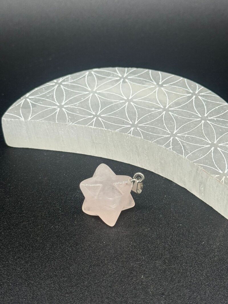 Merkaba de Cuarzo Rosa