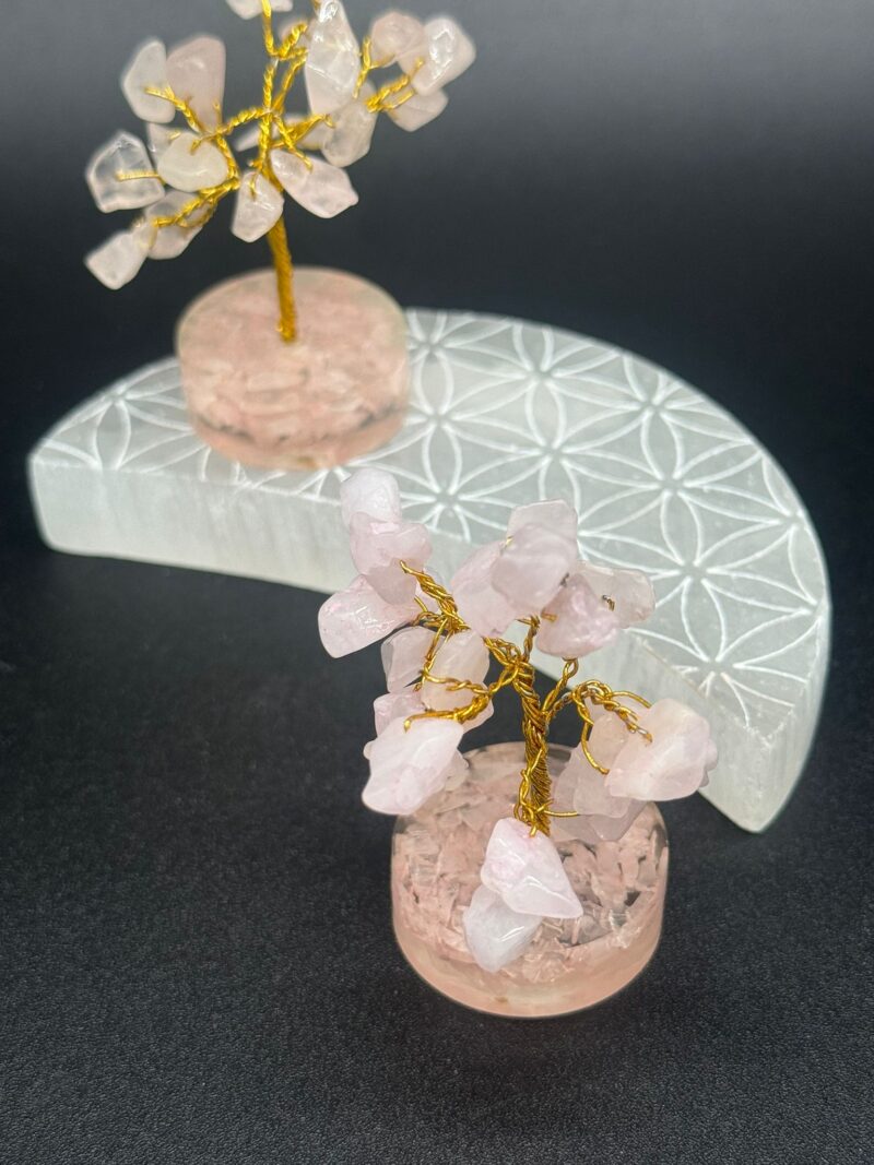 Arbolito Mineral Cuarzo Rosa
