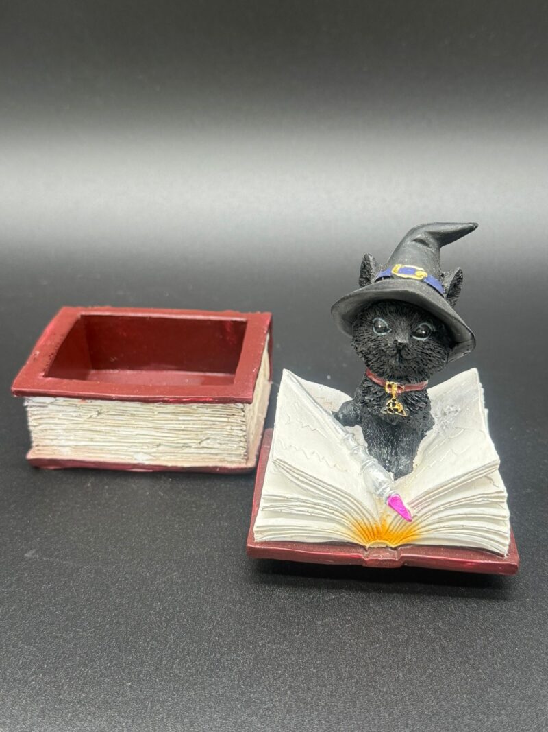 Figura Gato Brujo con Cajita - Imagen 2