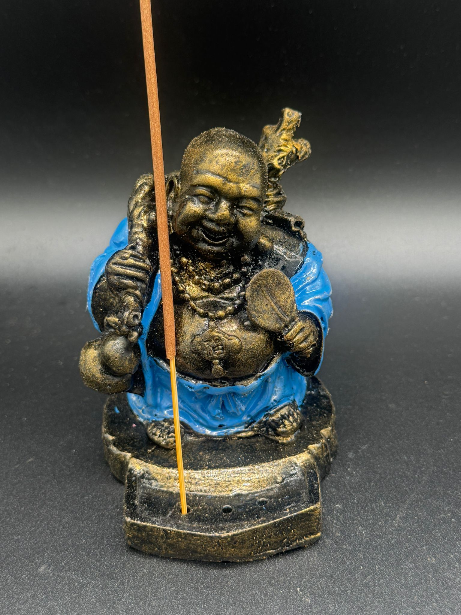 Incensario Buda Azul