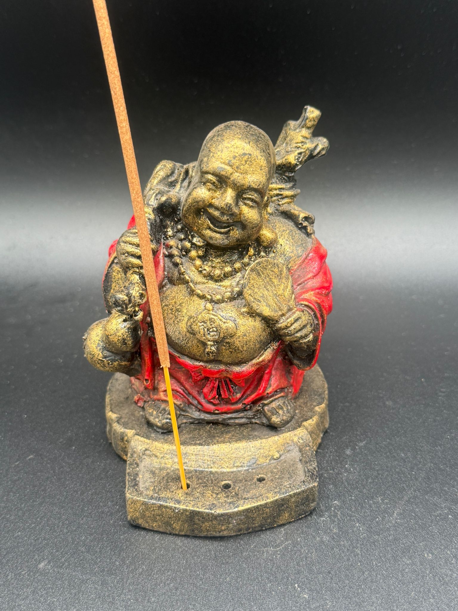 Incensario Buda Rojo