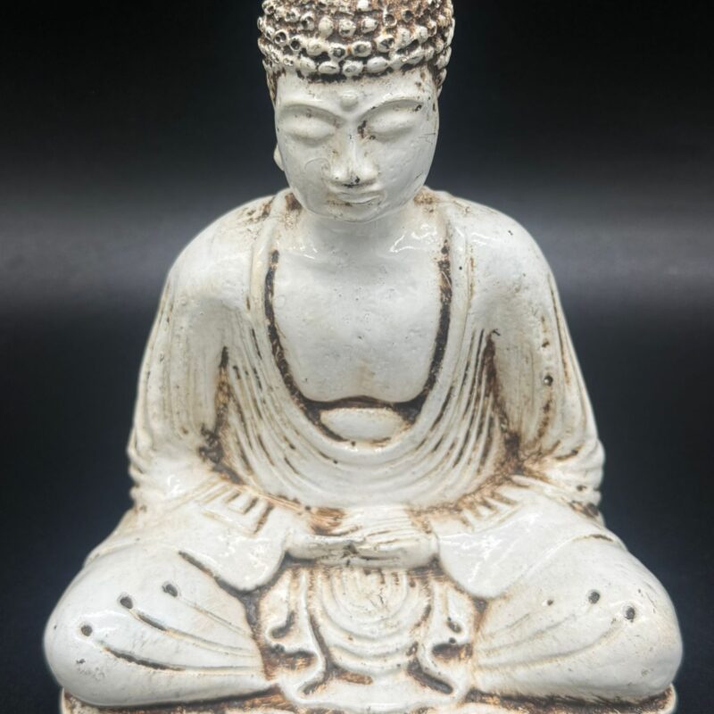 Buda Sentado Blanco - 15cm
