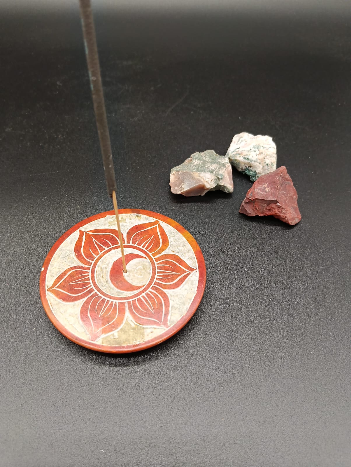 Porta Incienso Mármol (Naranja)