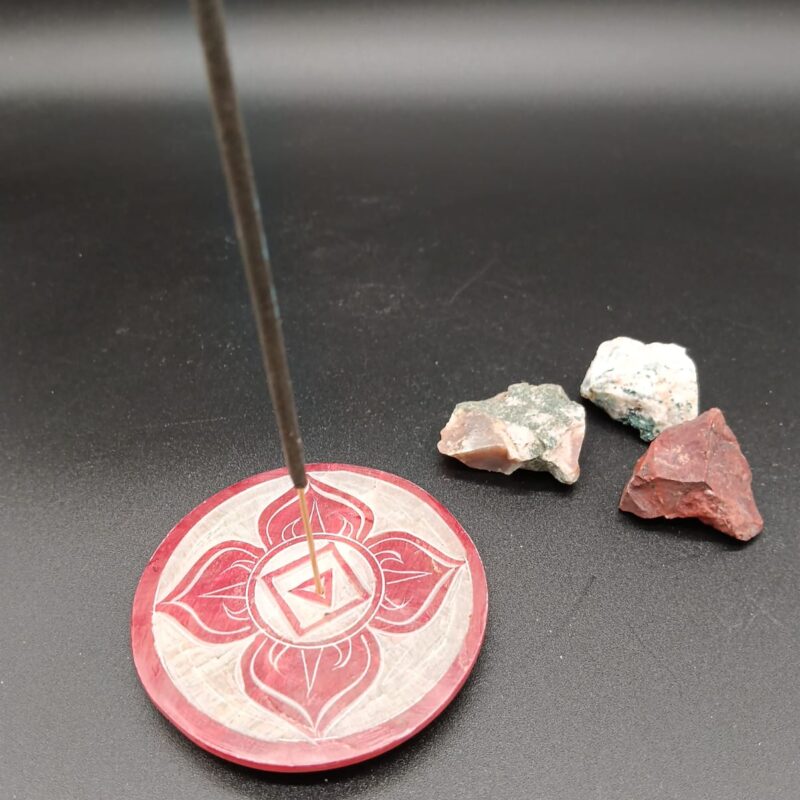 Porta Incienso Mármol (Rojizo)