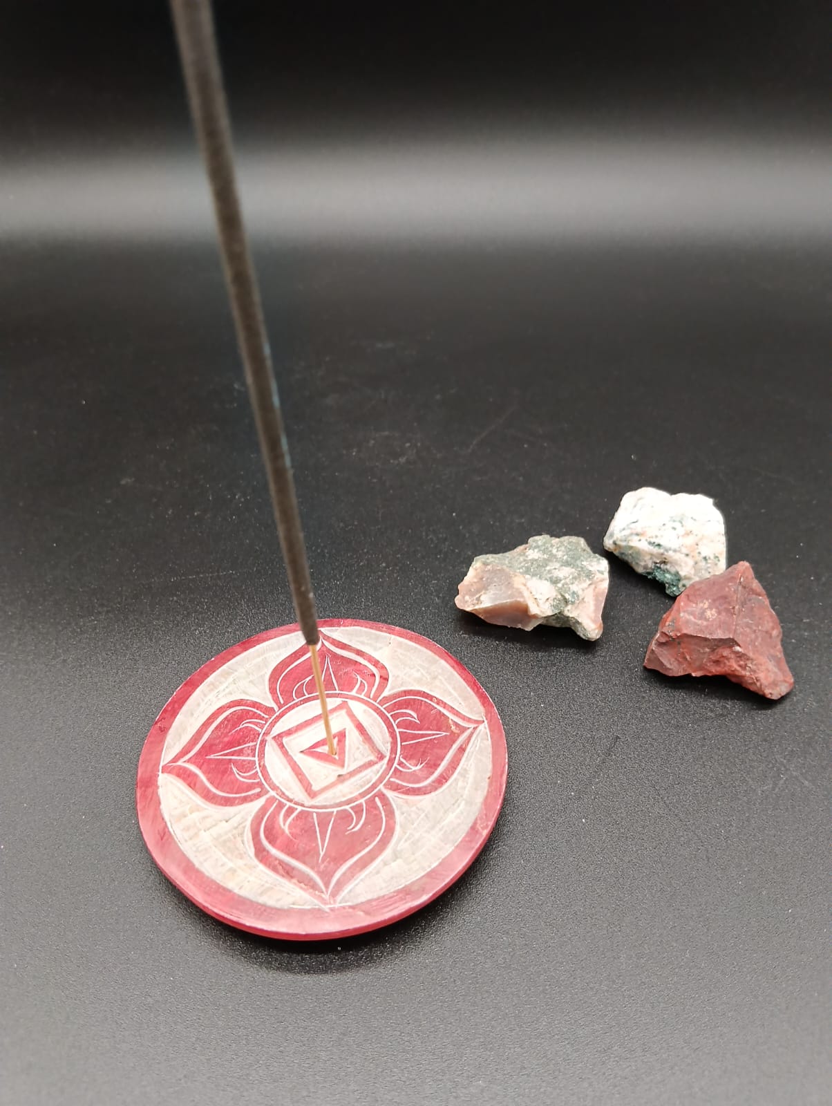 Porta Incienso Mármol (Rojizo)