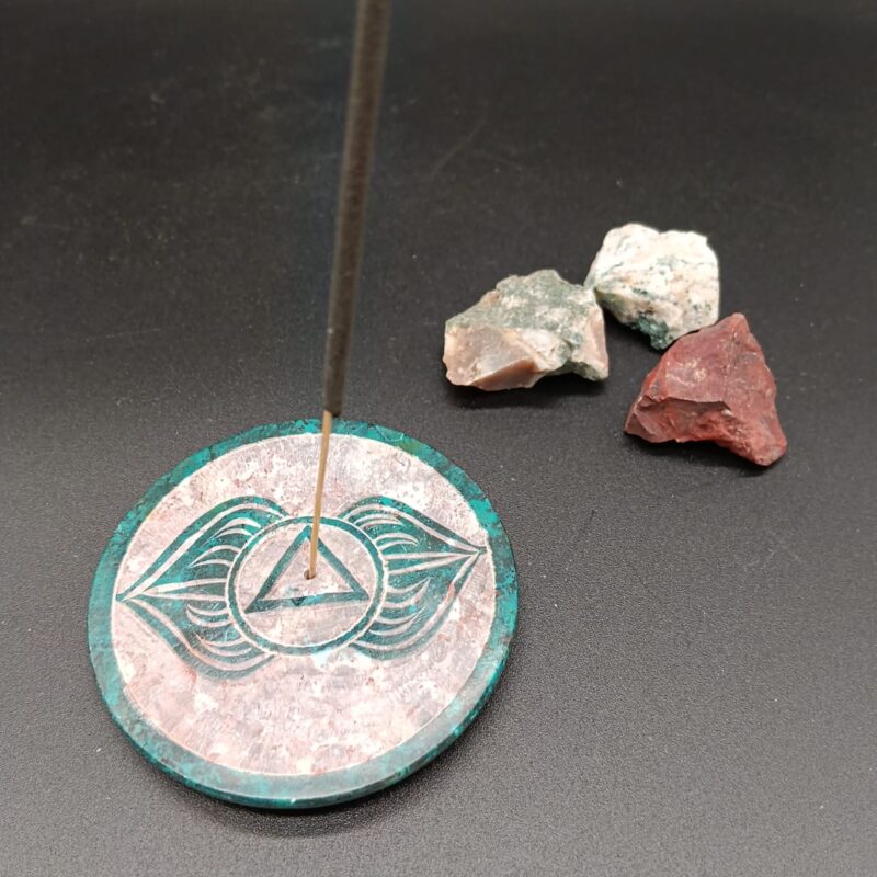 Porta Incienso Mármol (Turquesa)