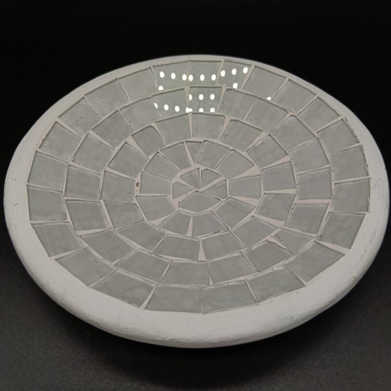 Plato de Cerámica con Cristales (Mod 10)