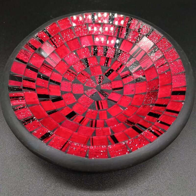 Plato de Cerámica con Cristales (Mod 9)