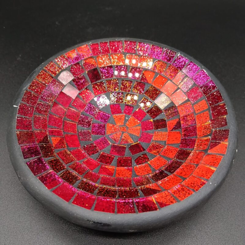 Plato de Cerámica con Cristales (Mod 5)