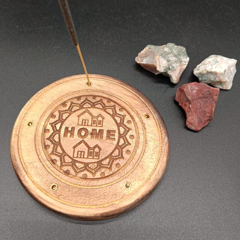 Porta Incienso Disco Madera (Home)