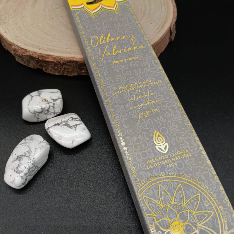 Incienso Hindú con Flores Medicinales "Olíbano & Valeriana"
