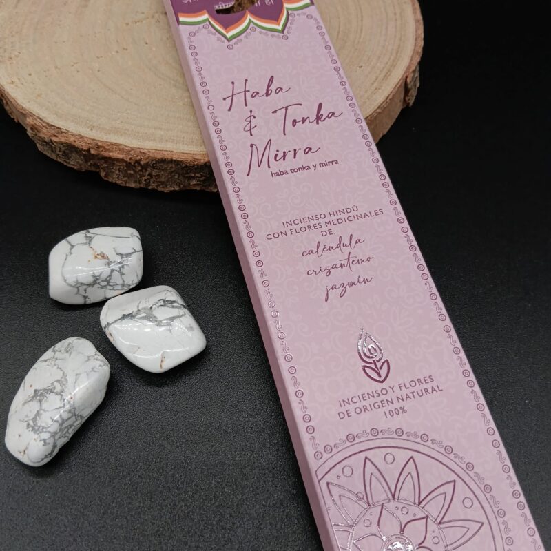 Incienso Hindú con Flores Medicinales "Haba Tonka & Mirra"