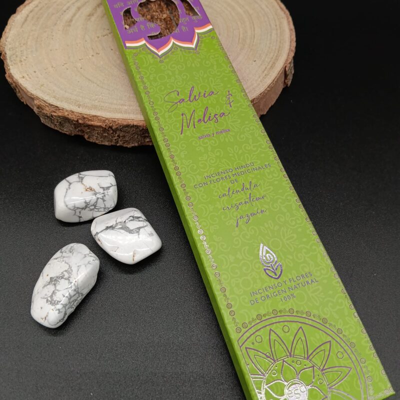 Incienso Hindú con Flores Medicinales "Salvia y Melisa"