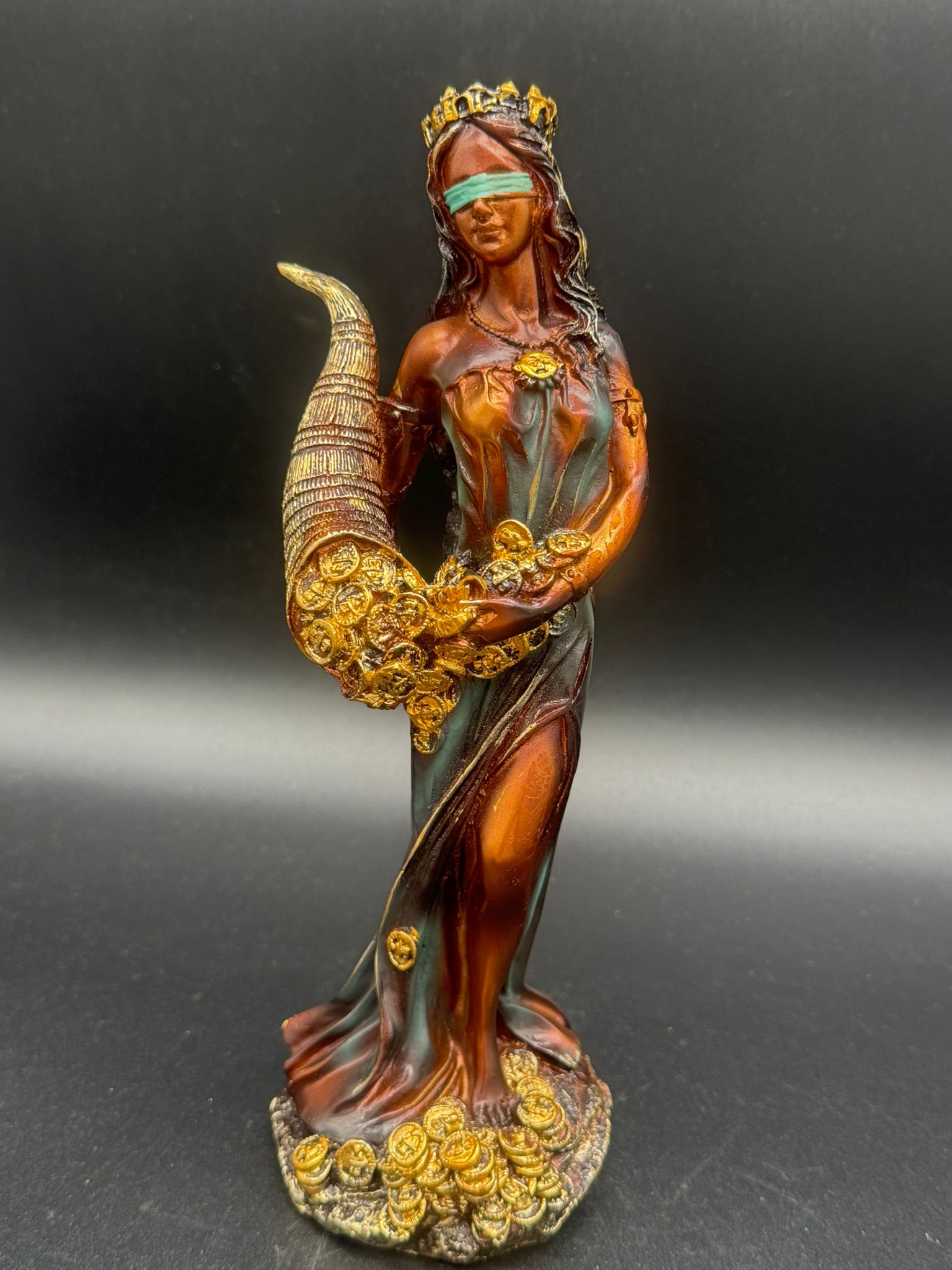 Diosa de la Fortuna Verde (21cm) - Imagen 2