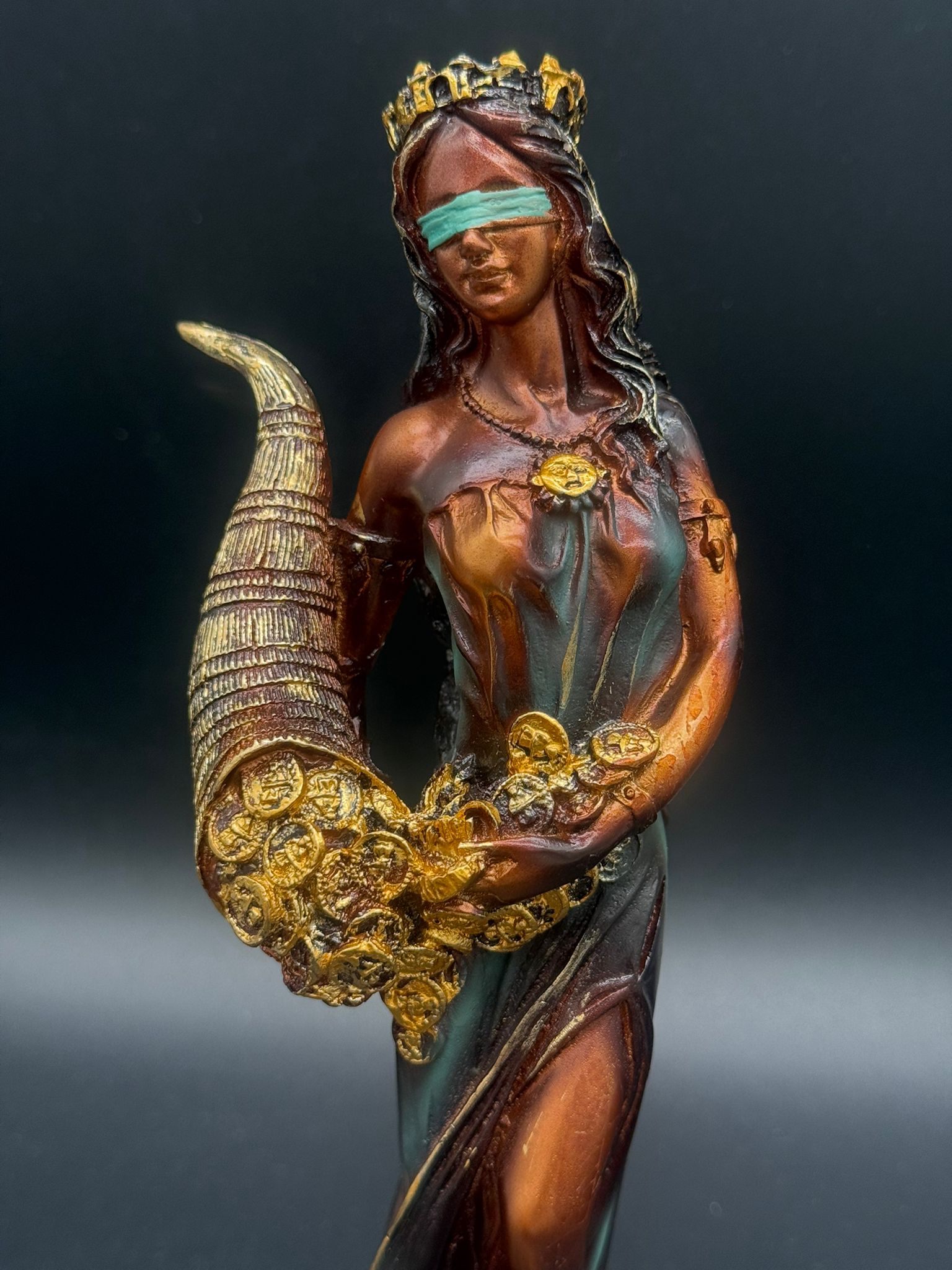 Diosa de la Fortuna Verde (21cm)