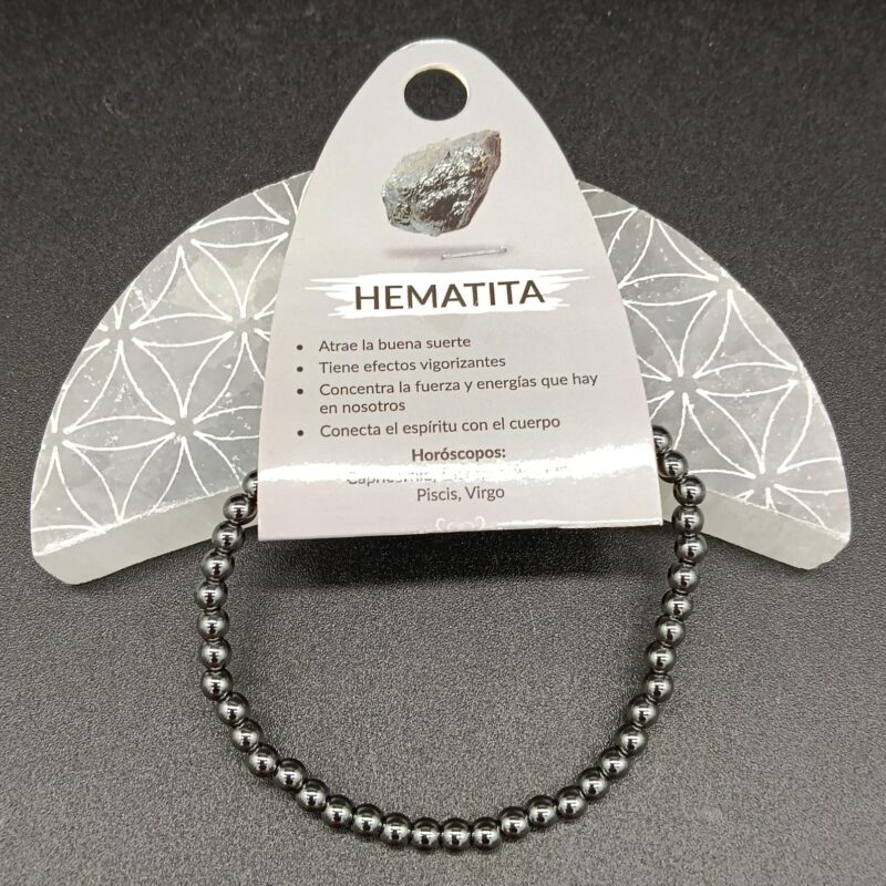 Pulsera Hematite 4 mm