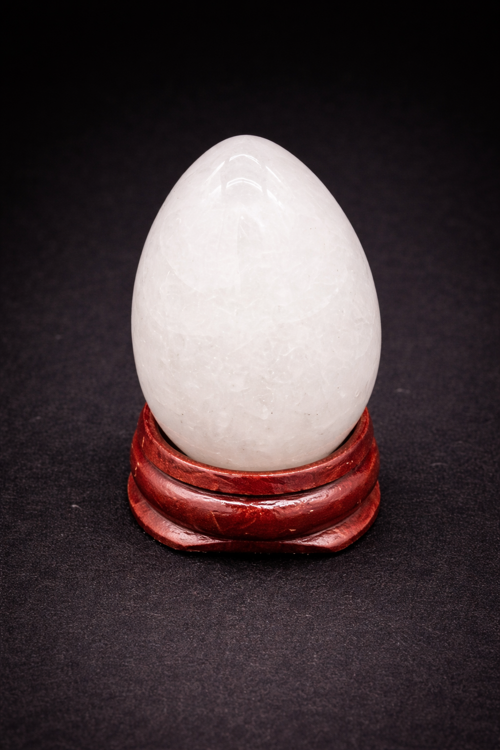 Huevo Pequeño Cuarzo Blanco Sin Peana