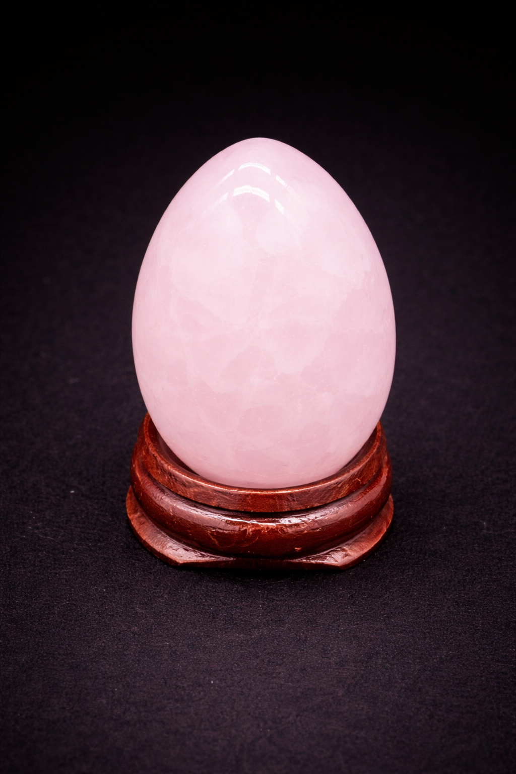 Huevo Pequeño Cuarzo Rosa Sin Peana