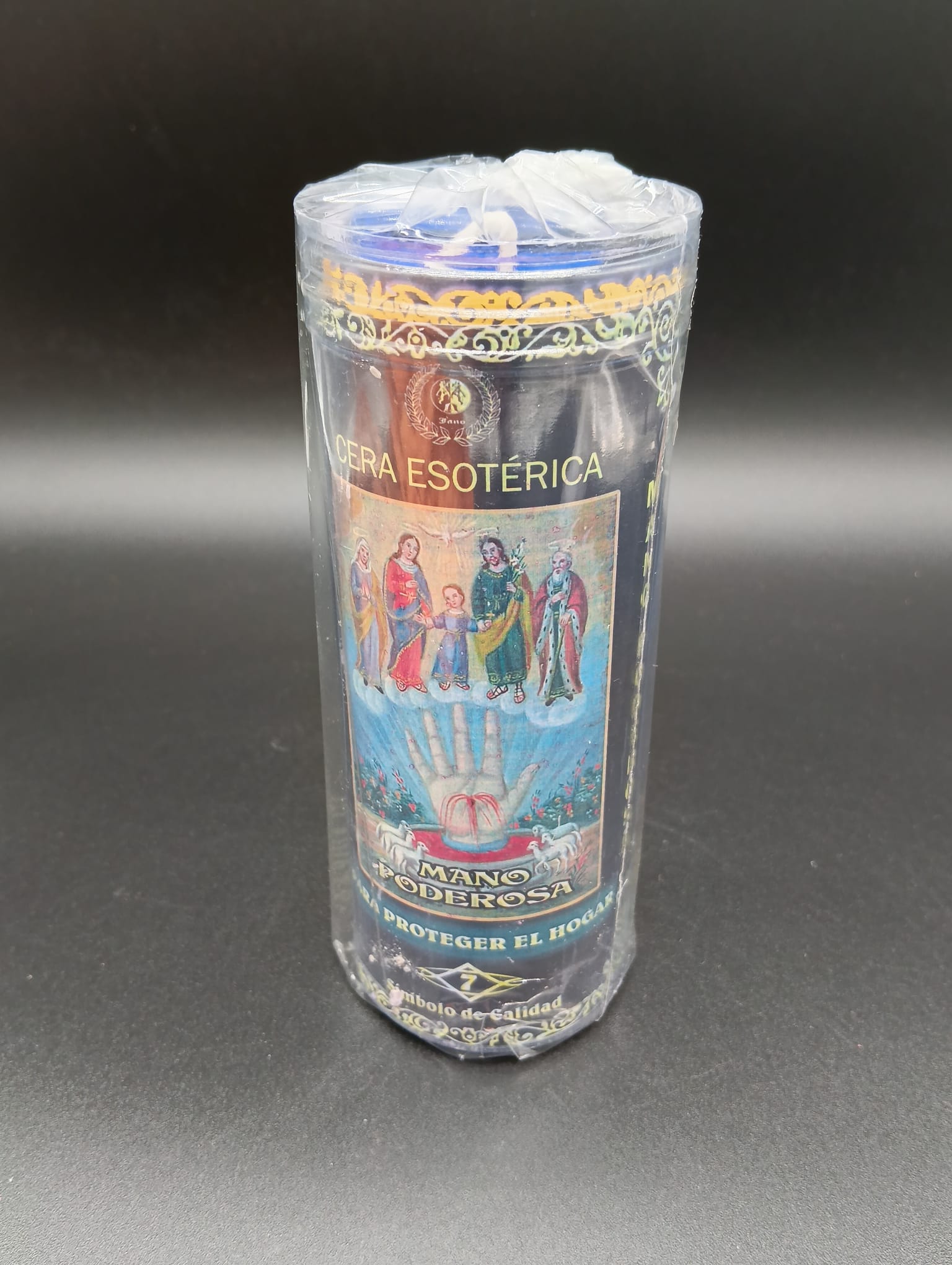 Velón con Fluido Mano Poderosa