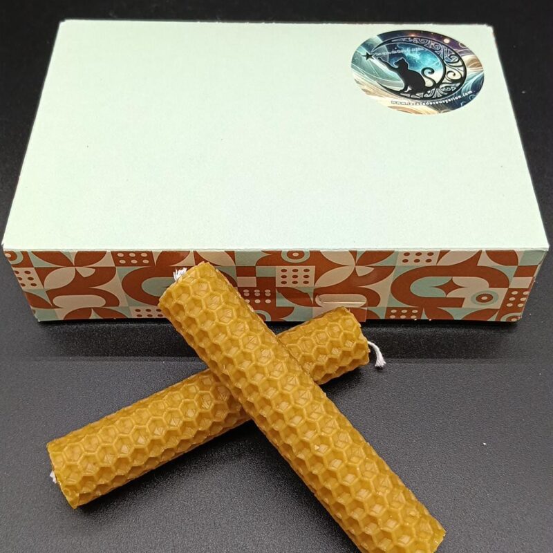 Caja de 8 Velas de Miel Natural de Apicultor