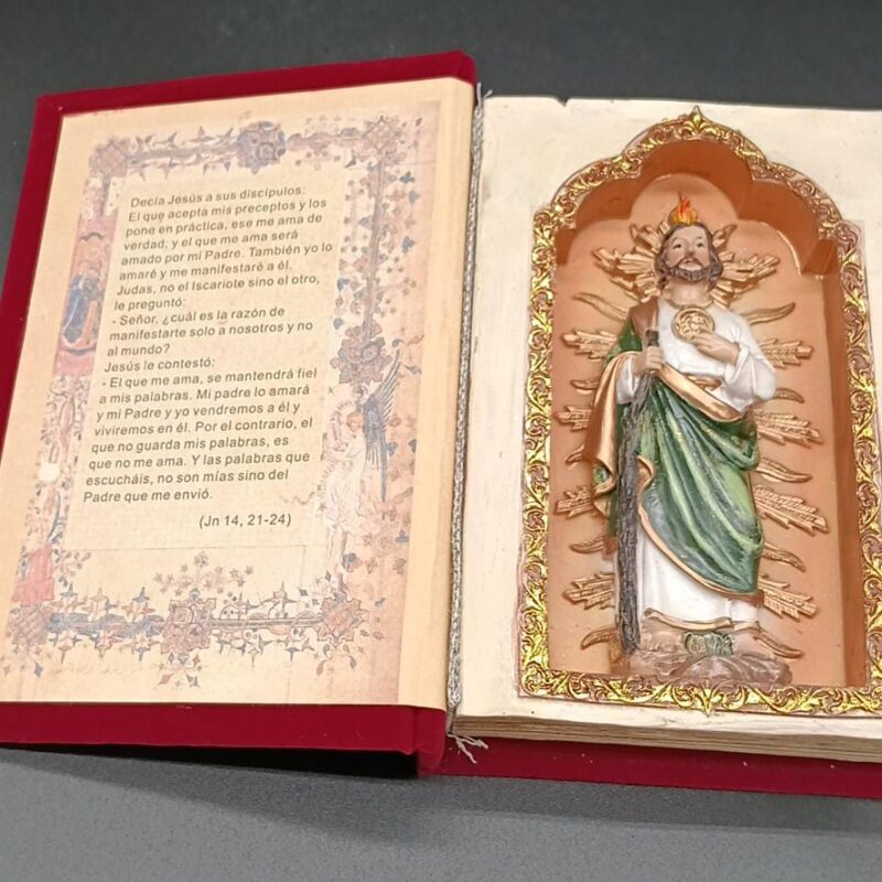 San Judas Tadeo en Libro – 17 cm